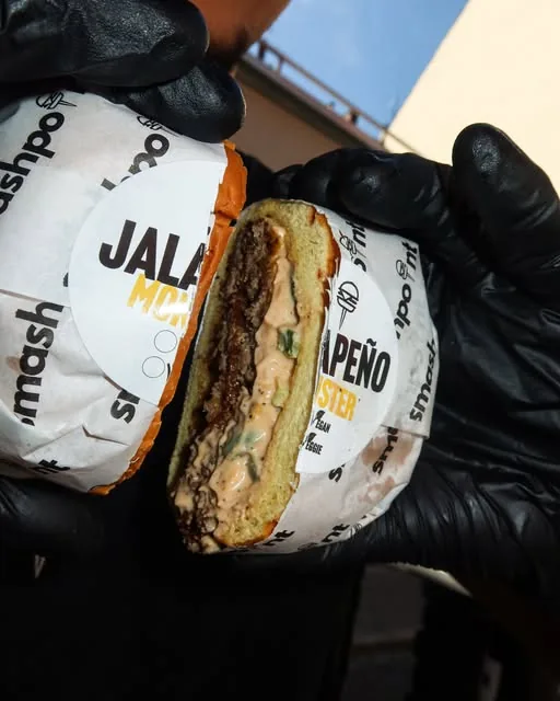 Smashpoint-Burger frisch serviert